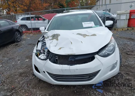 2013 Hyundai Elantra Limited z USA, uszkodzony, nr VIN 5NPDH4AEXDH266579